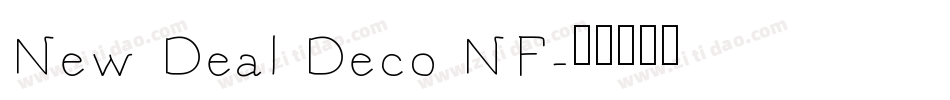New Deal Deco NF字体转换
